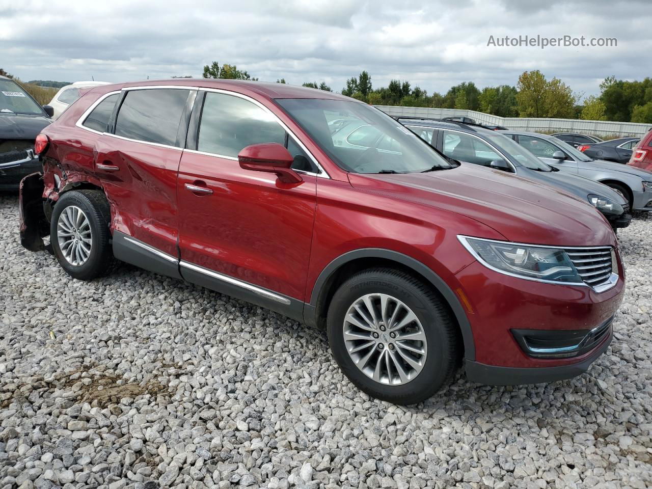 2016 Lincoln Mkx Select Красный vin: 2LMTJ8KR5GBL58319