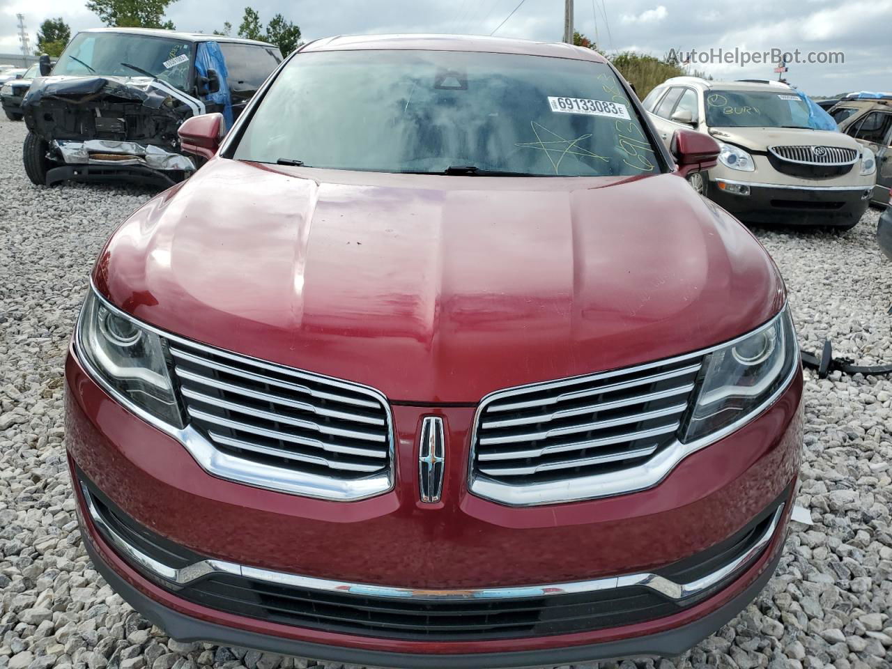 2016 Lincoln Mkx Select Красный vin: 2LMTJ8KR5GBL58319