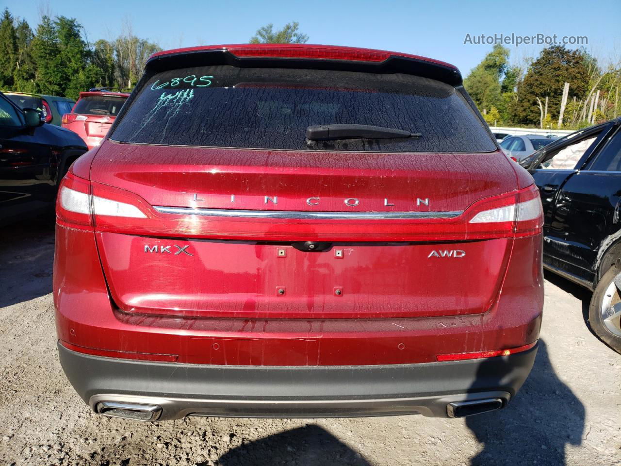 2016 Lincoln Mkx Select Красный vin: 2LMTJ8KR5GBL80367