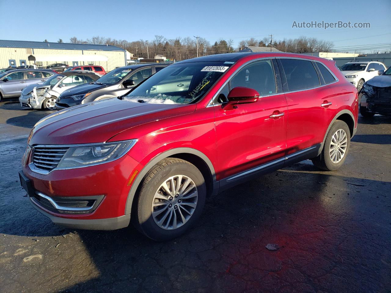 2016 Lincoln Mkx Select Red vin: 2LMTJ8KR6GBL63187