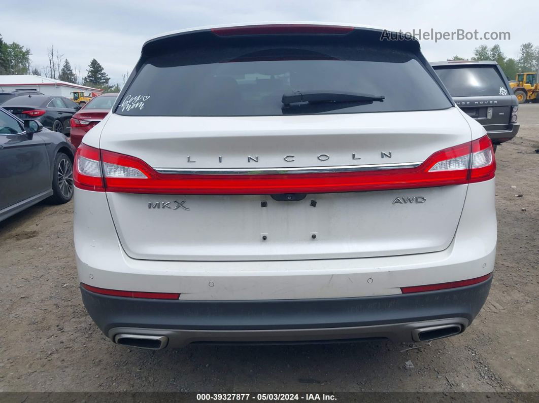 2016 Lincoln Mkx Select White vin: 2LMTJ8KR6GBL88557