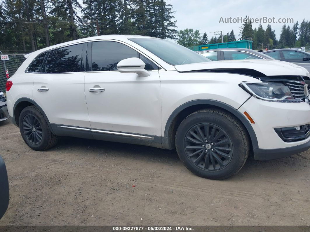 2016 Lincoln Mkx Select White vin: 2LMTJ8KR6GBL88557