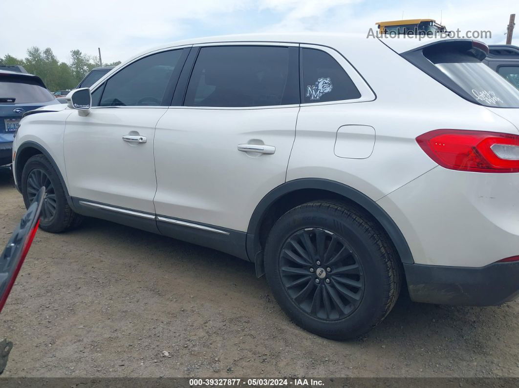 2016 Lincoln Mkx Select White vin: 2LMTJ8KR6GBL88557