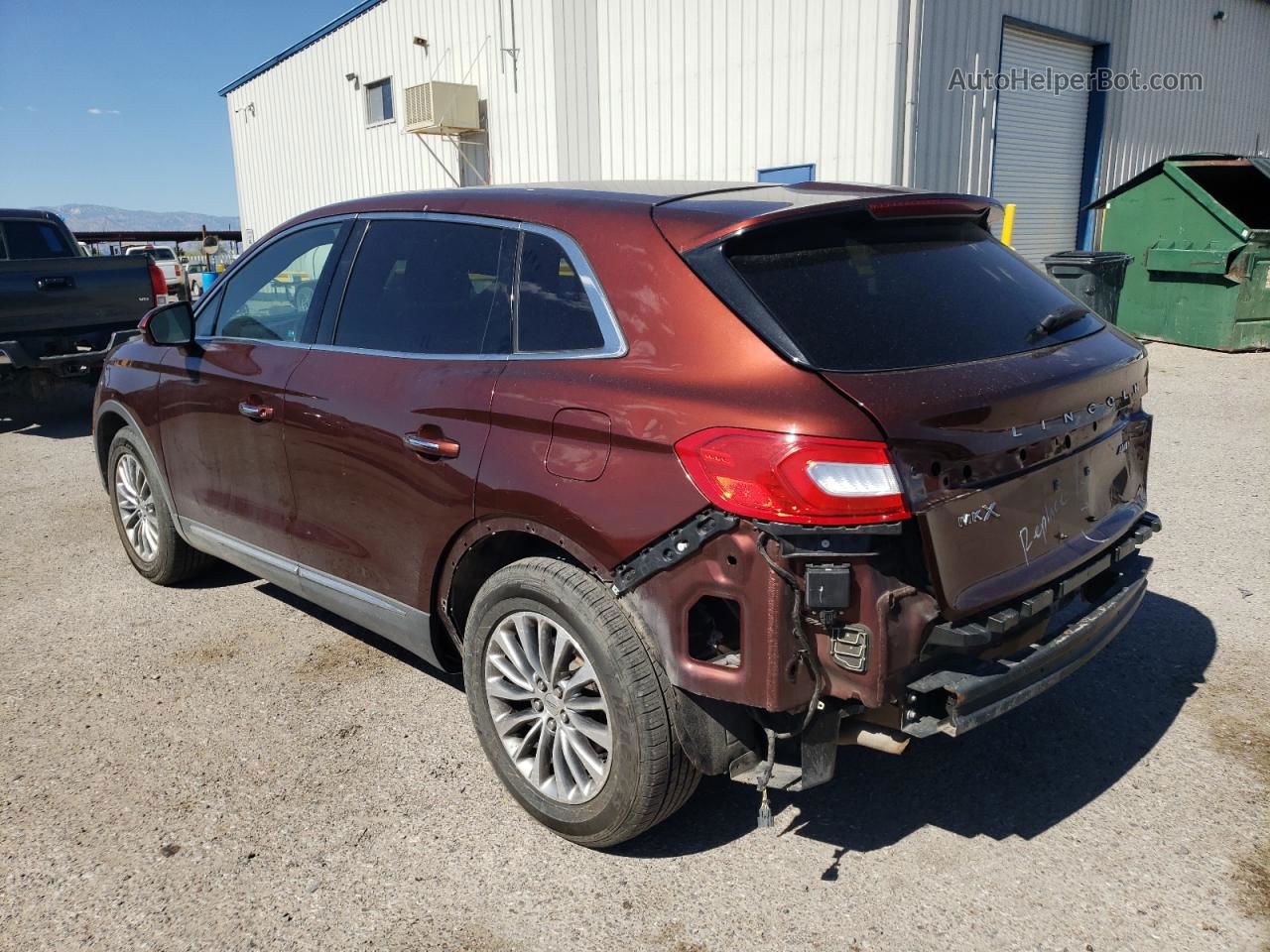 2016 Lincoln Mkx Select Коричневый vin: 2LMTJ8KR6GBL89367