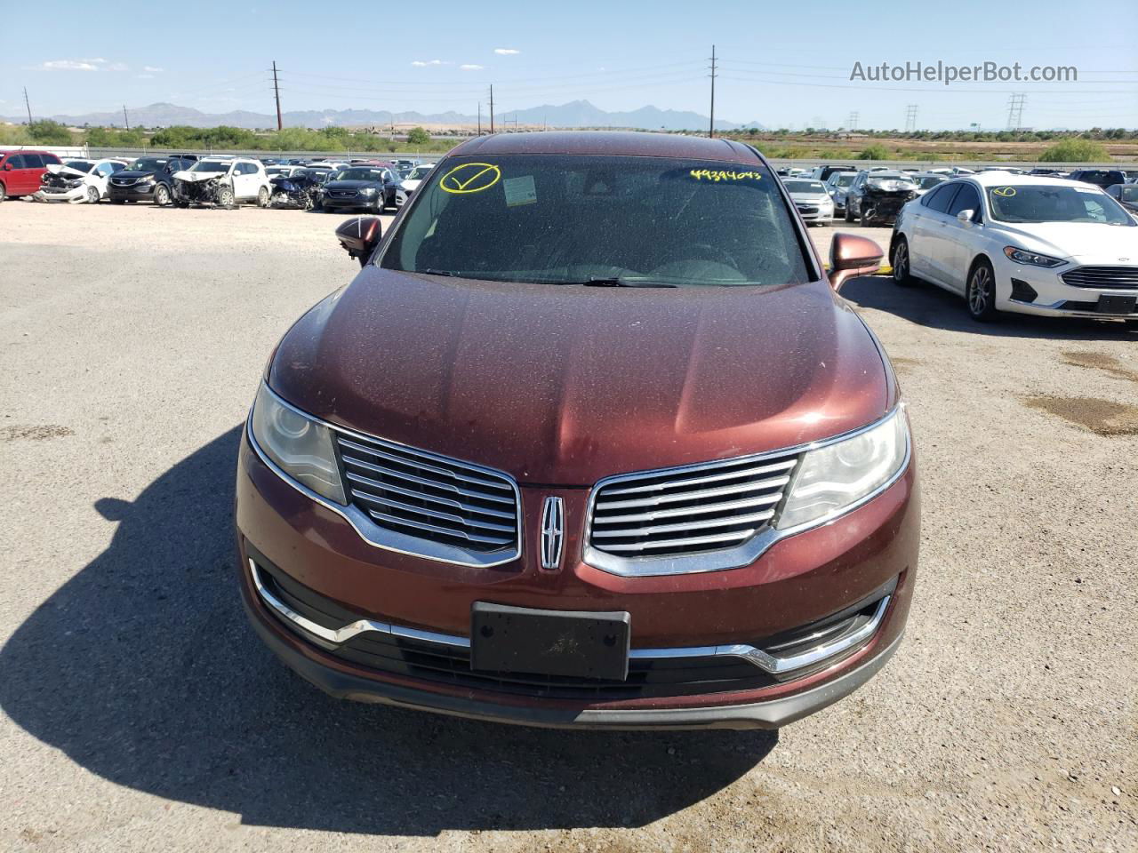 2016 Lincoln Mkx Select Коричневый vin: 2LMTJ8KR6GBL89367