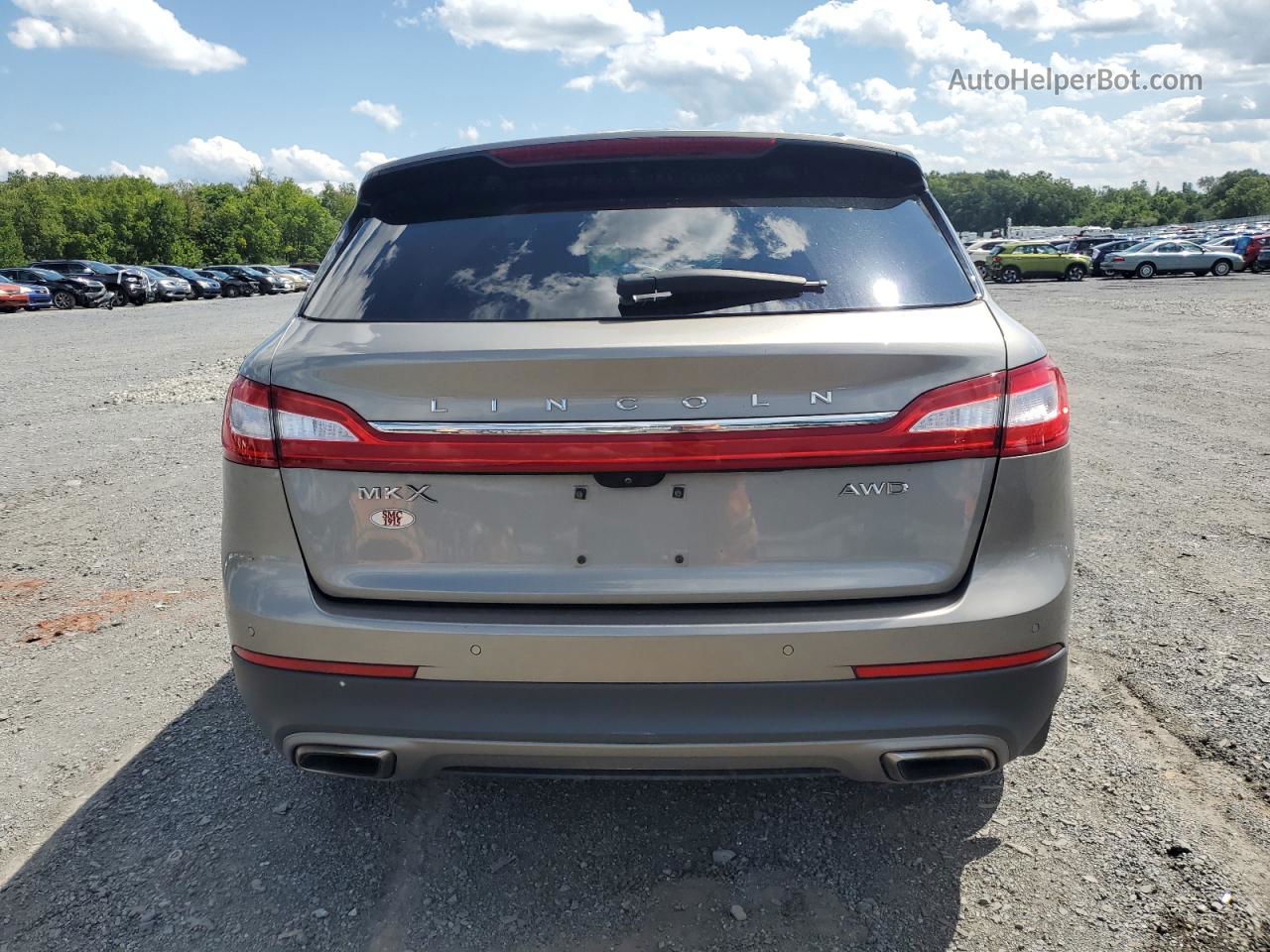 2016 Lincoln Mkx Select Tan vin: 2LMTJ8KR7GBL37018