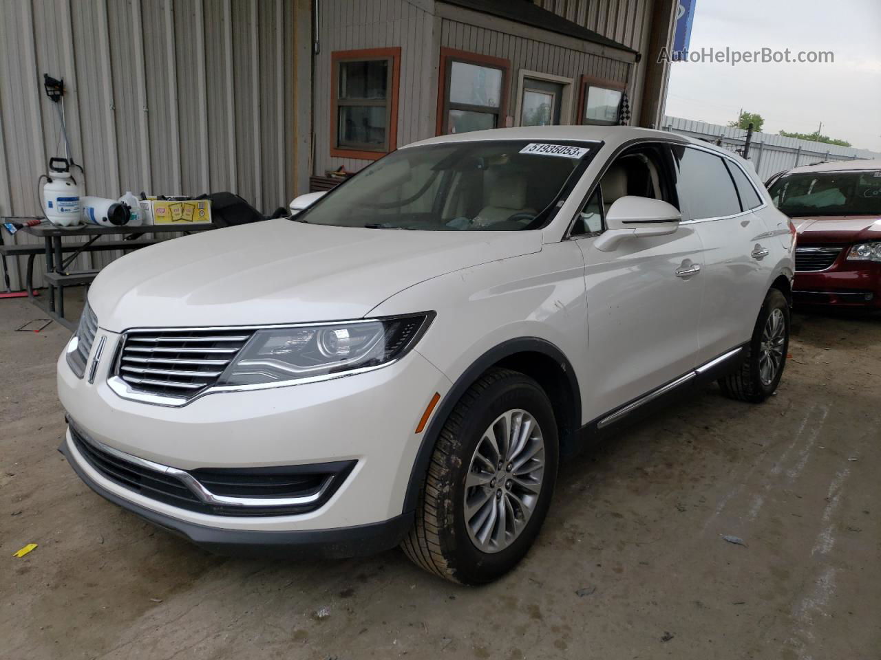 2016 Lincoln Mkx Select Белый vin: 2LMTJ8KR7GBL88289