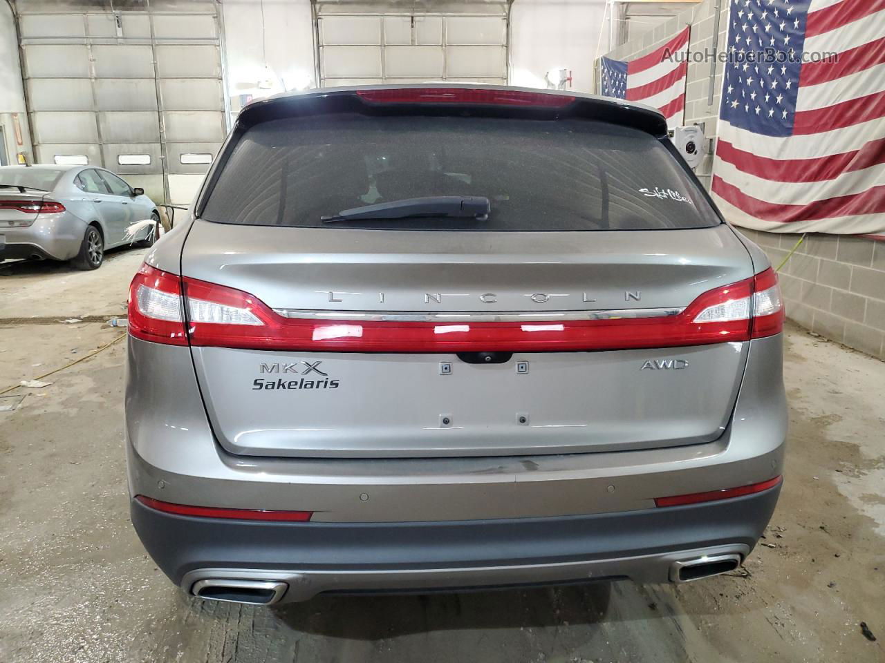 2016 Lincoln Mkx Select Серый vin: 2LMTJ8KR8GBL87068