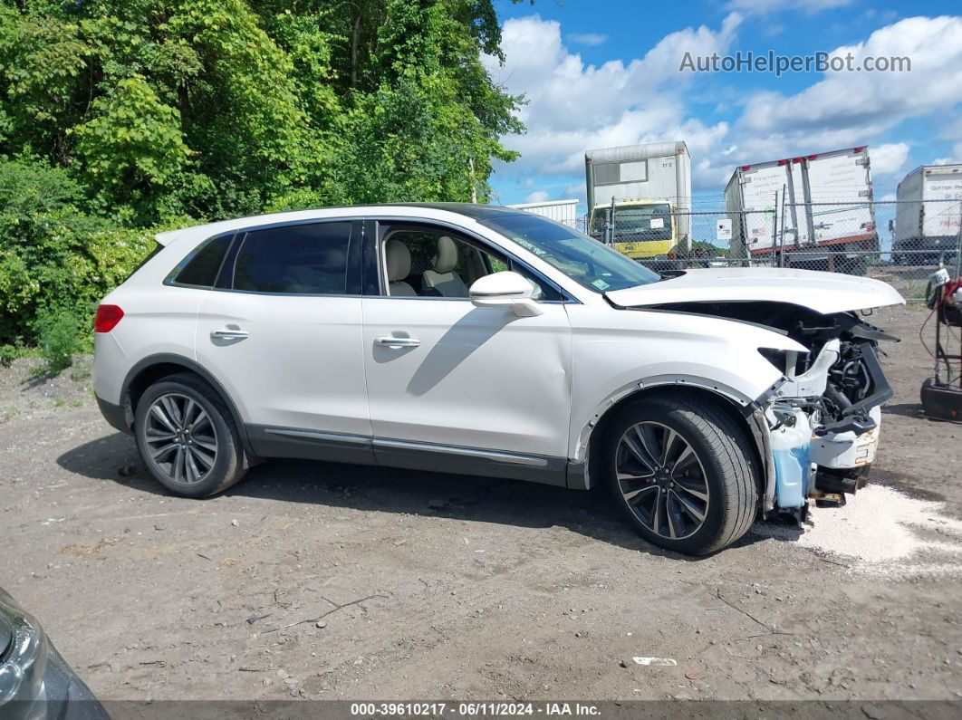 2016 Lincoln Mkx Reserve White vin: 2LMTJ8LP0GBL21000