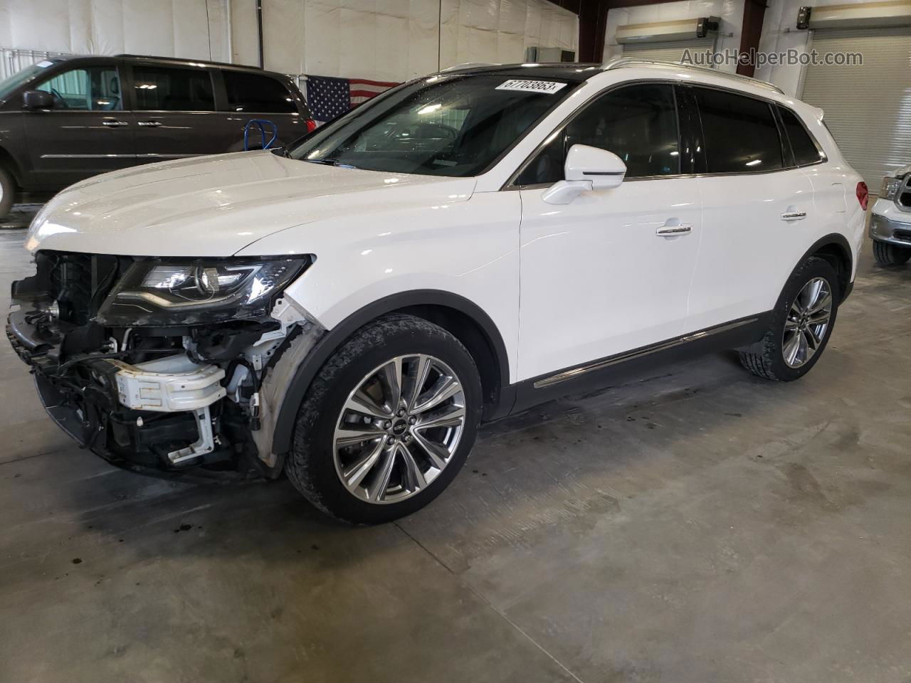 2016 Lincoln Mkx Reserve White vin: 2LMTJ8LP1GBL80007