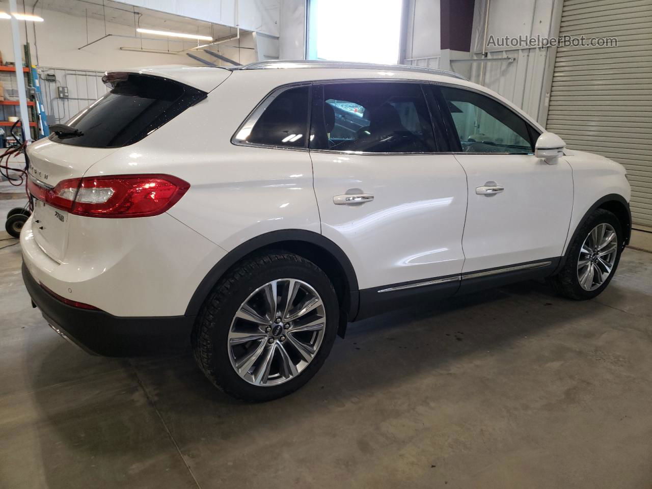 2016 Lincoln Mkx Reserve White vin: 2LMTJ8LP1GBL80007