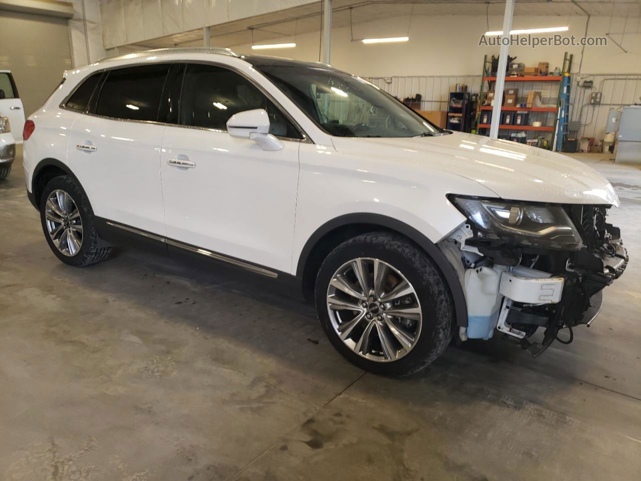 2016 Lincoln Mkx Reserve White vin: 2LMTJ8LP1GBL80007