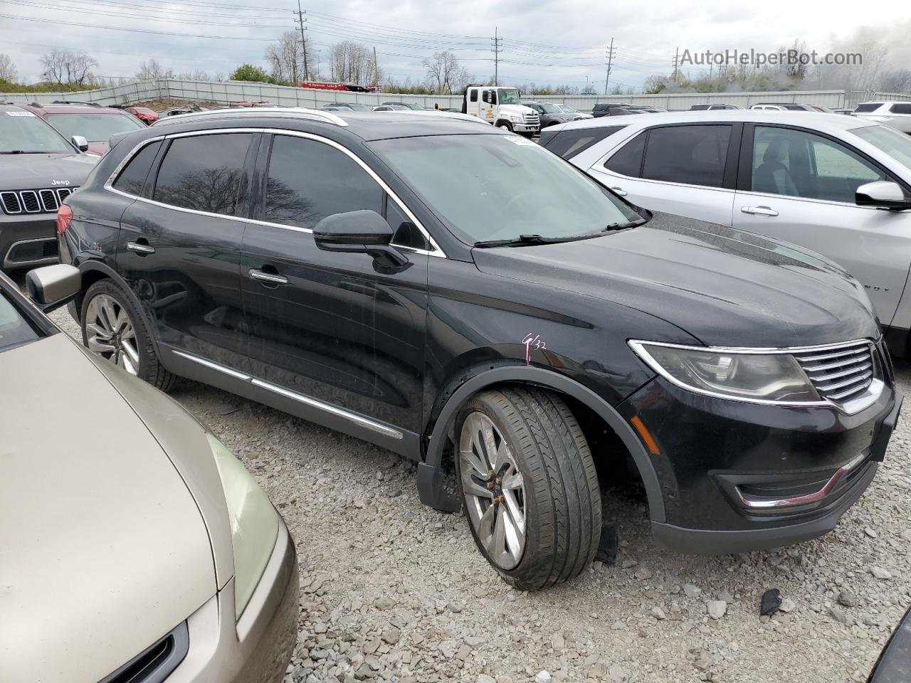 2016 Lincoln Mkx Reserve Черный vin: 2LMTJ8LP2GBL77293