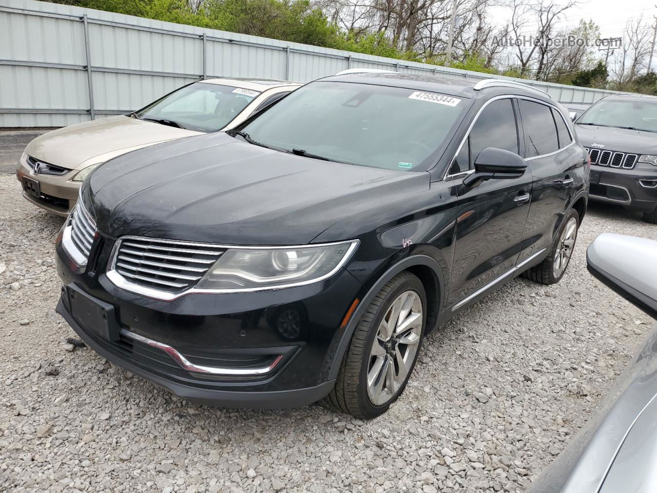 2016 Lincoln Mkx Reserve Черный vin: 2LMTJ8LP2GBL77293