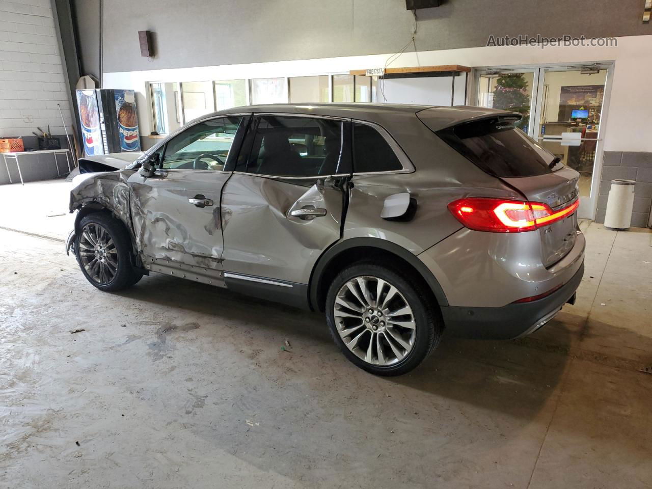 2016 Lincoln Mkx Reserve Gray vin: 2LMTJ8LP5GBL37547