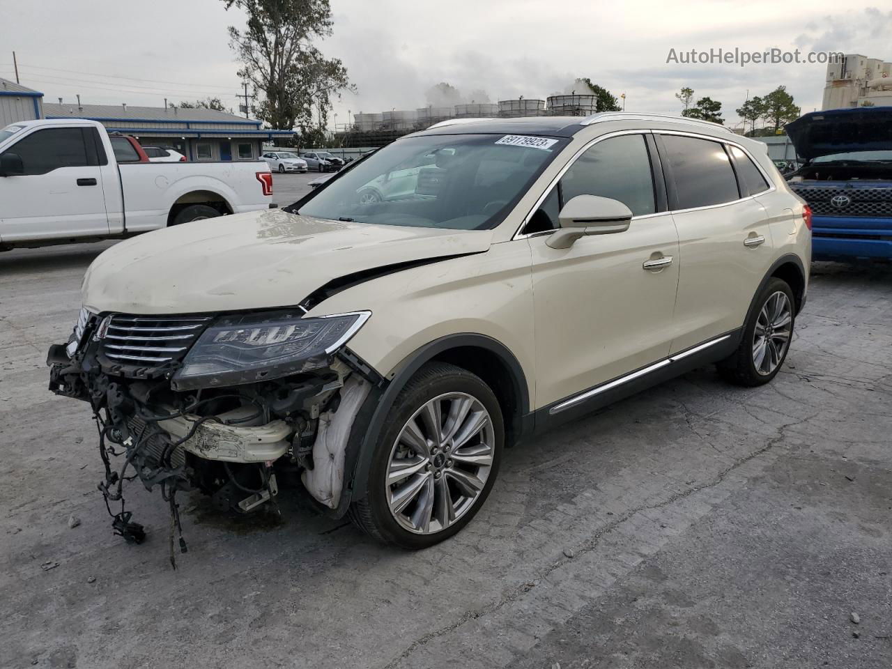 2016 Lincoln Mkx Reserve Бежевый vin: 2LMTJ8LP5GBL38889