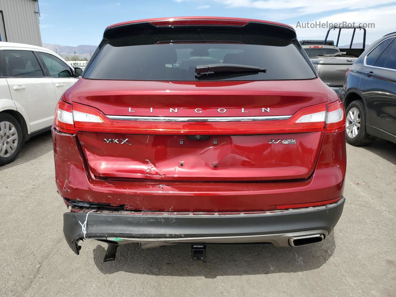 2016 Lincoln Mkx Reserve Красный vin: 2LMTJ8LP5GBL74999