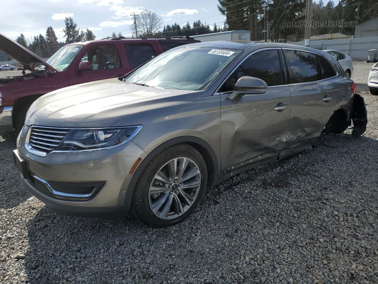 2016 Lincoln Mkx Reserve Серый vin: 2LMTJ8LP5GBL76087