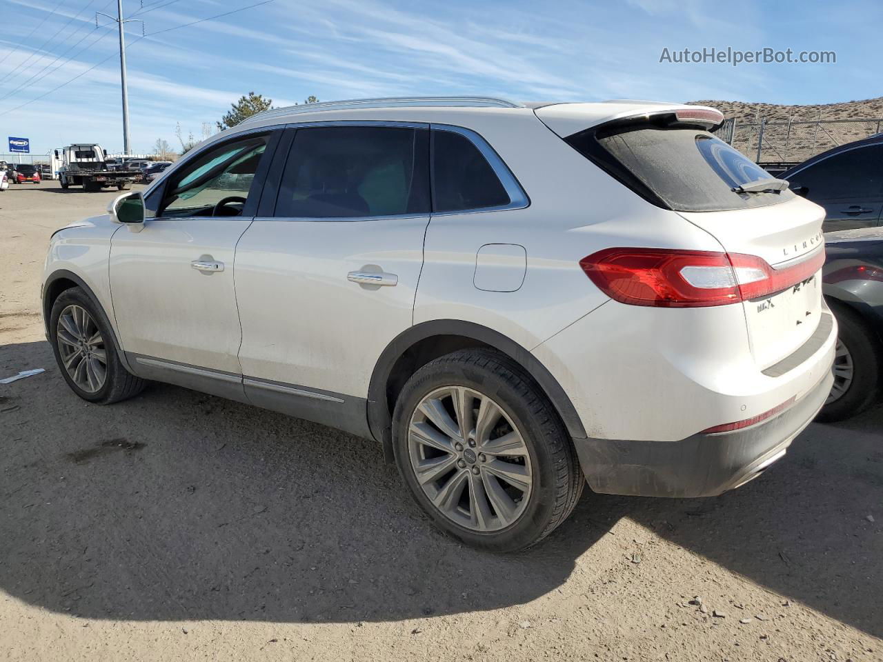 2016 Lincoln Mkx Reserve White vin: 2LMTJ8LP7GBL57315