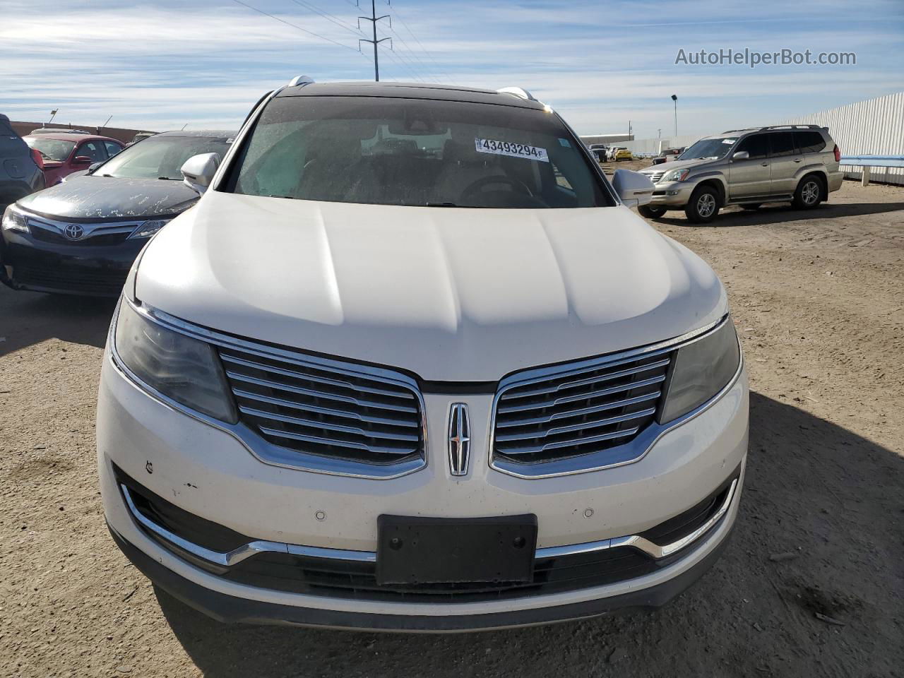 2016 Lincoln Mkx Reserve Белый vin: 2LMTJ8LP7GBL57315