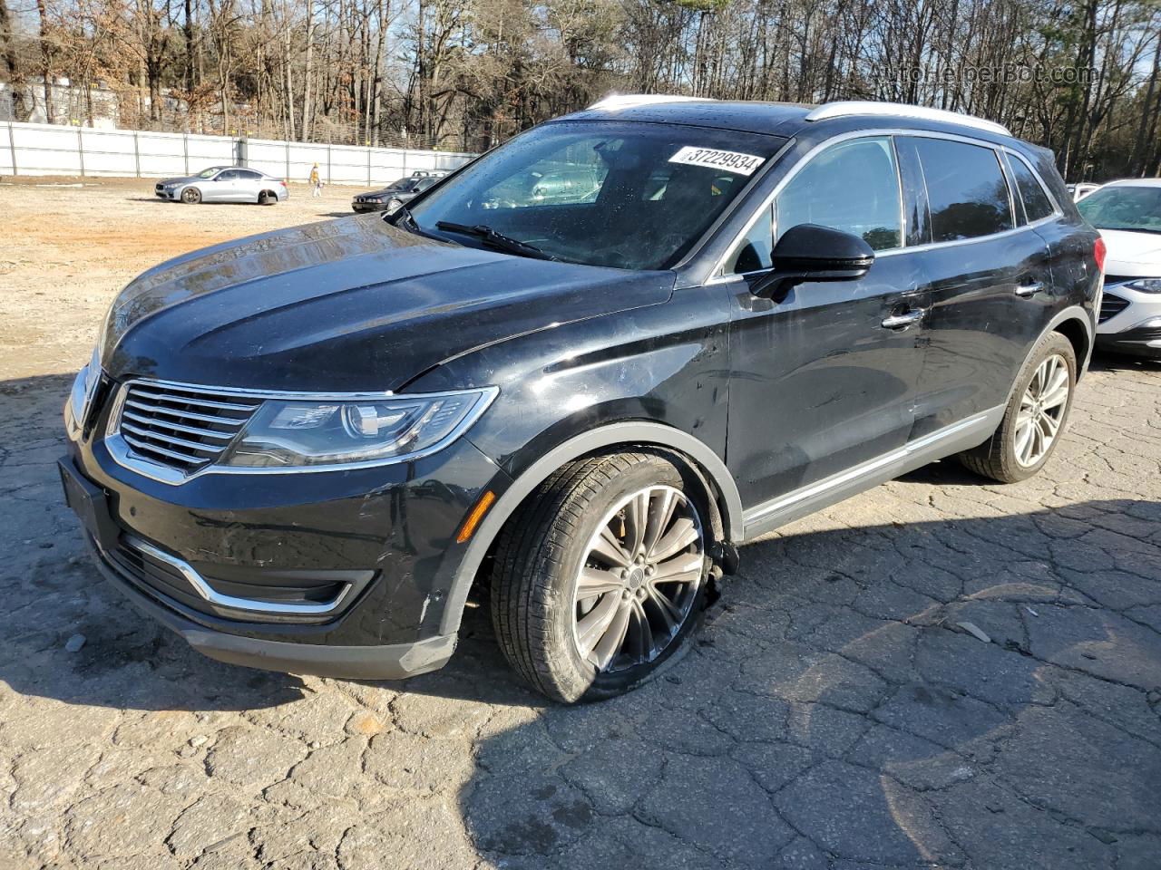 2016 Lincoln Mkx Reserve Черный vin: 2LMTJ8LP8GBL43553