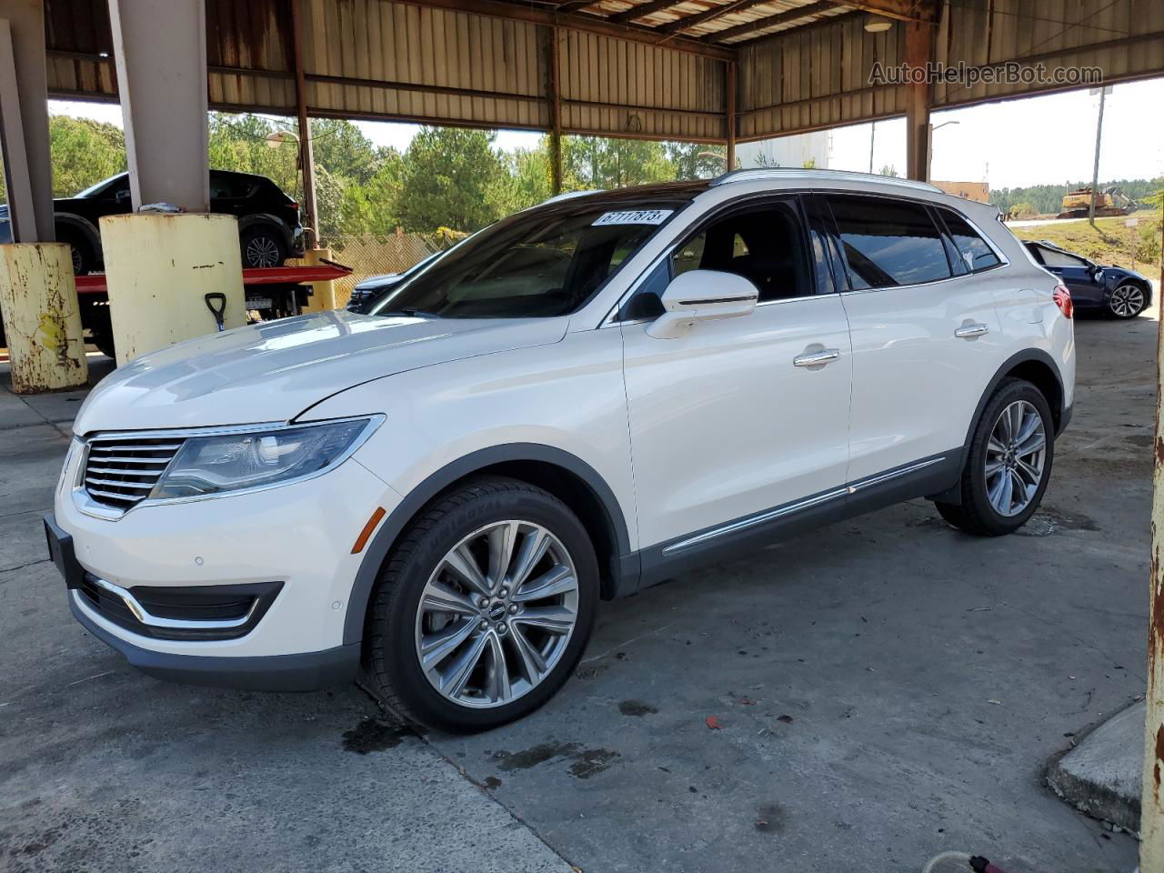 2016 Lincoln Mkx Reserve White vin: 2LMTJ8LP9GBL36918