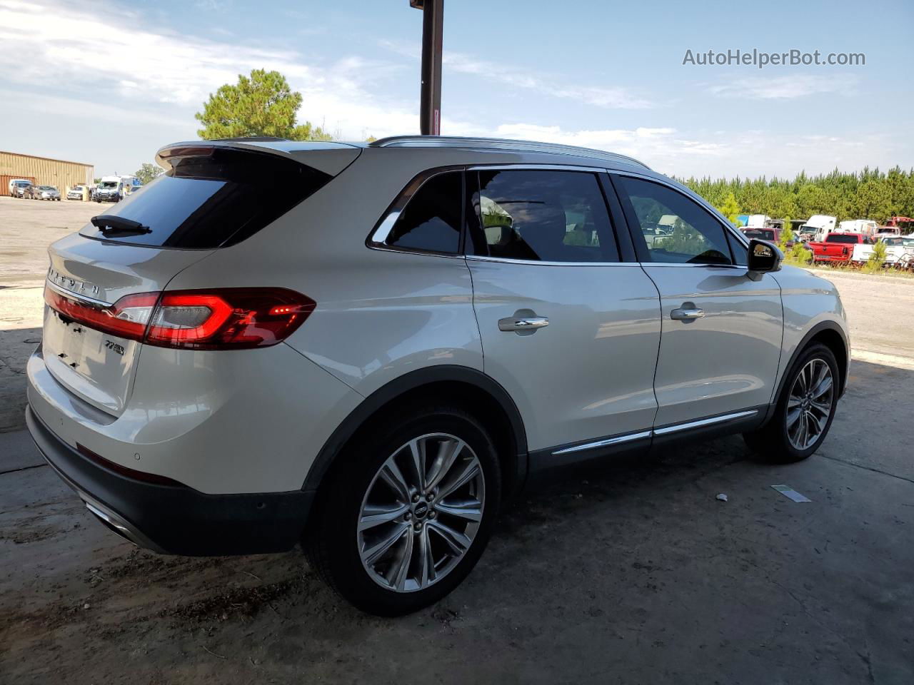 2016 Lincoln Mkx Reserve White vin: 2LMTJ8LP9GBL36918