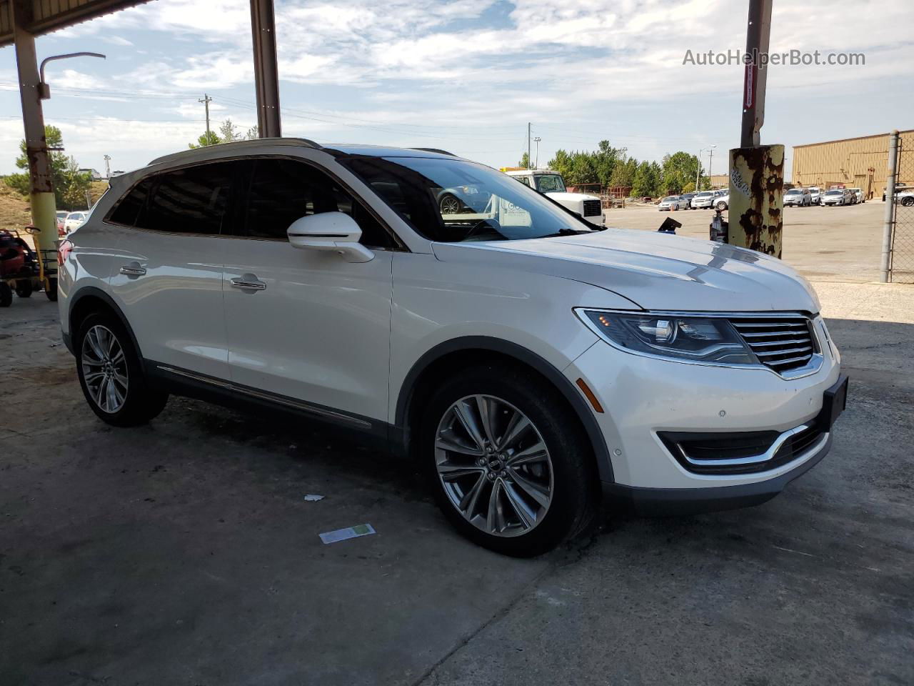 2016 Lincoln Mkx Reserve White vin: 2LMTJ8LP9GBL36918