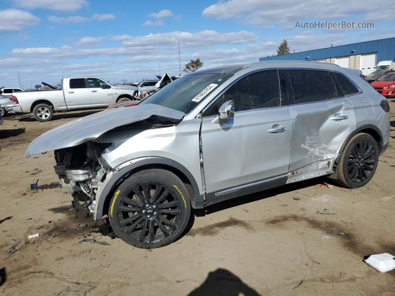 2016 Lincoln Mkx Reserve Silver vin: 2LMTJ8LR0GBL40342