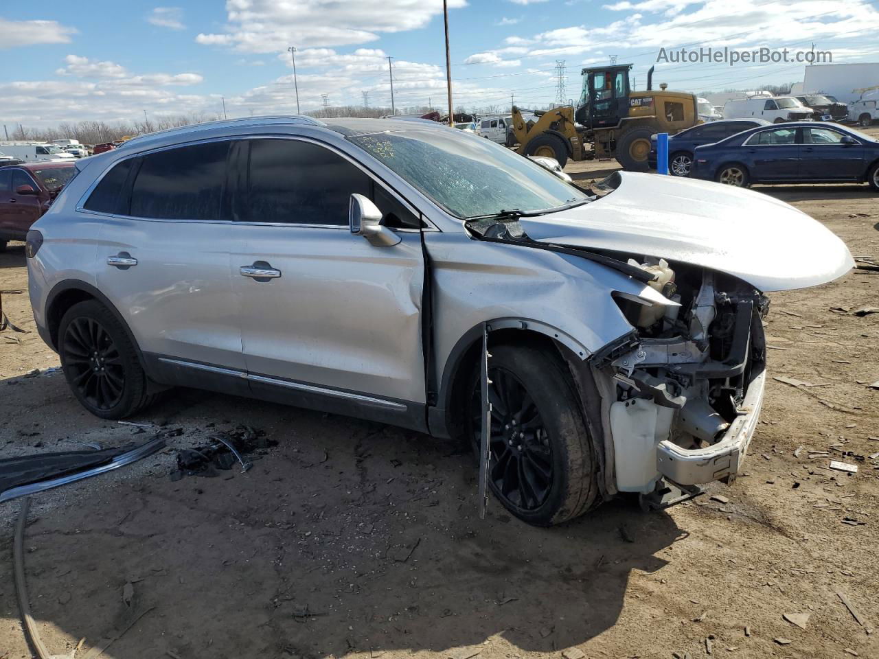 2016 Lincoln Mkx Reserve Silver vin: 2LMTJ8LR0GBL40342