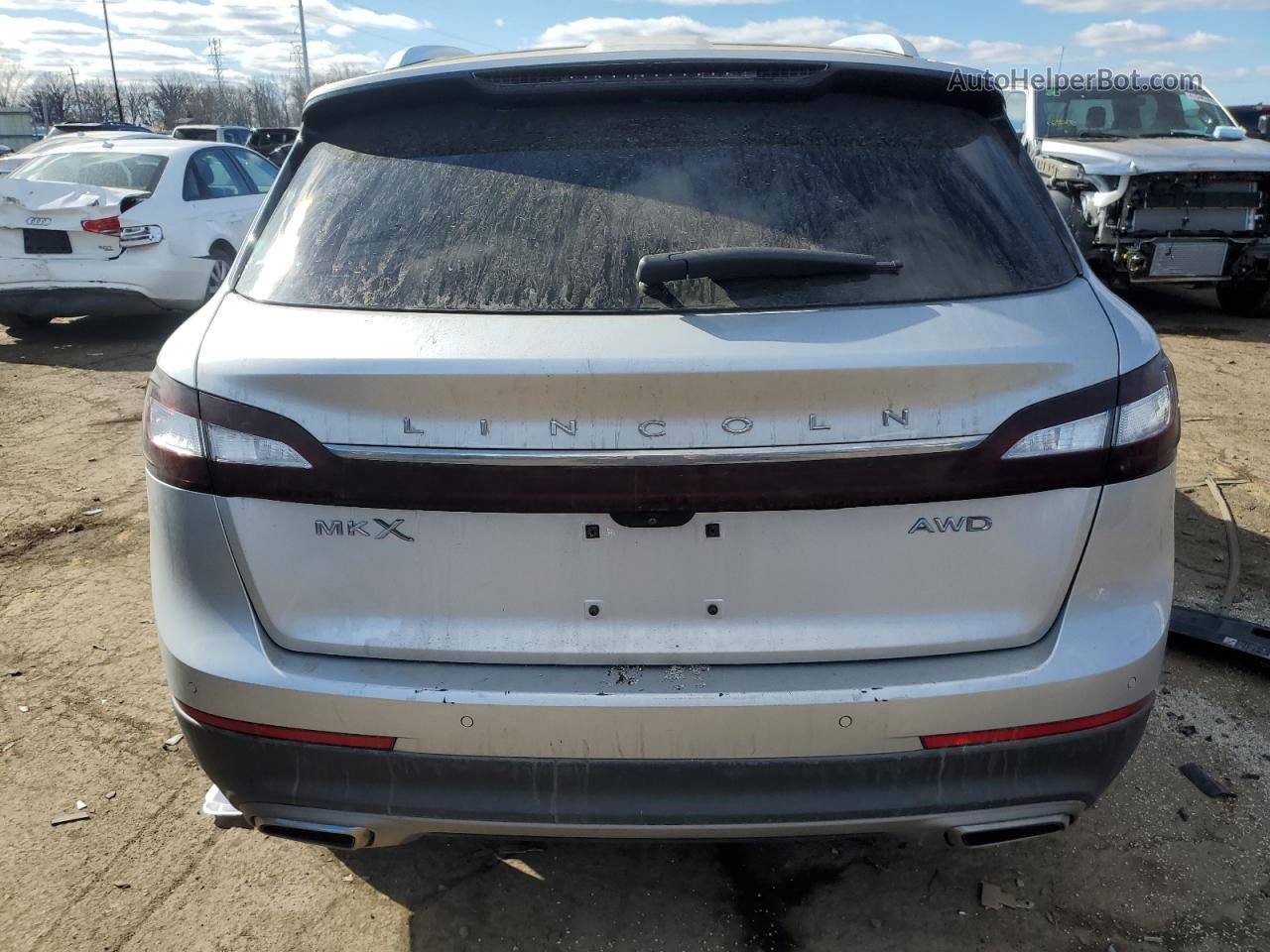 2016 Lincoln Mkx Reserve Silver vin: 2LMTJ8LR0GBL40342