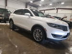 2016 Lincoln Mkx Reserve White vin: 2LMTJ8LR1GBL24084