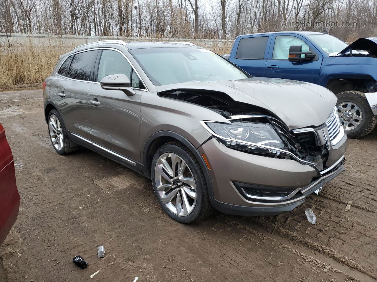 2016 Lincoln Mkx Reserve Серый vin: 2LMTJ8LR1GBL57165