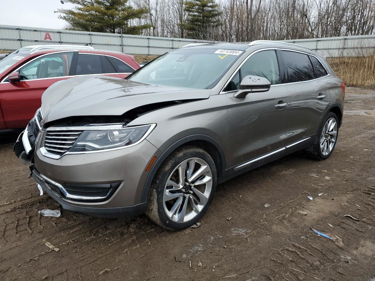 2016 Lincoln Mkx Reserve Серый vin: 2LMTJ8LR1GBL57165