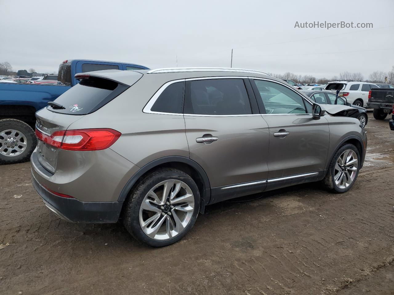 2016 Lincoln Mkx Reserve Серый vin: 2LMTJ8LR1GBL57165