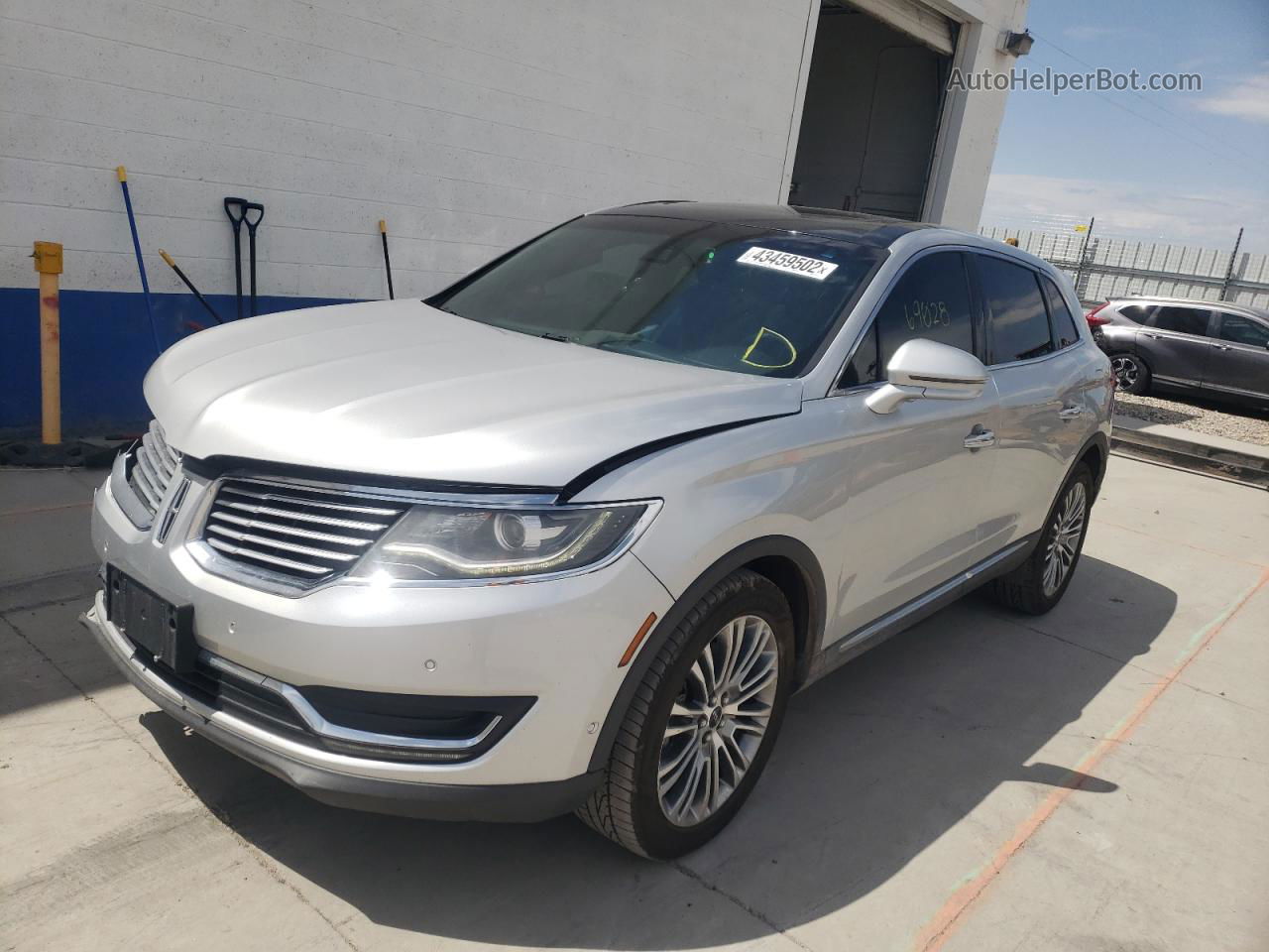 2016 Lincoln Mkx Reserve Silver vin: 2LMTJ8LR1GBL59899