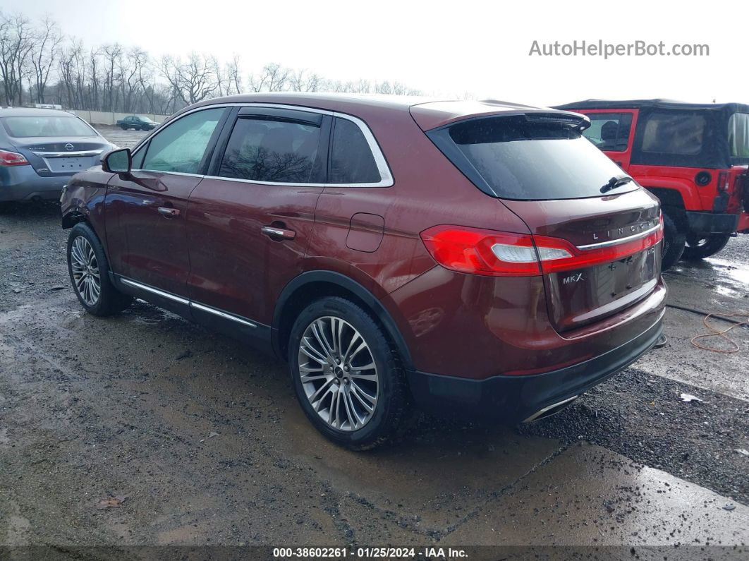 2016 Lincoln Mkx Reserve Красный vin: 2LMTJ8LR1GBL62558