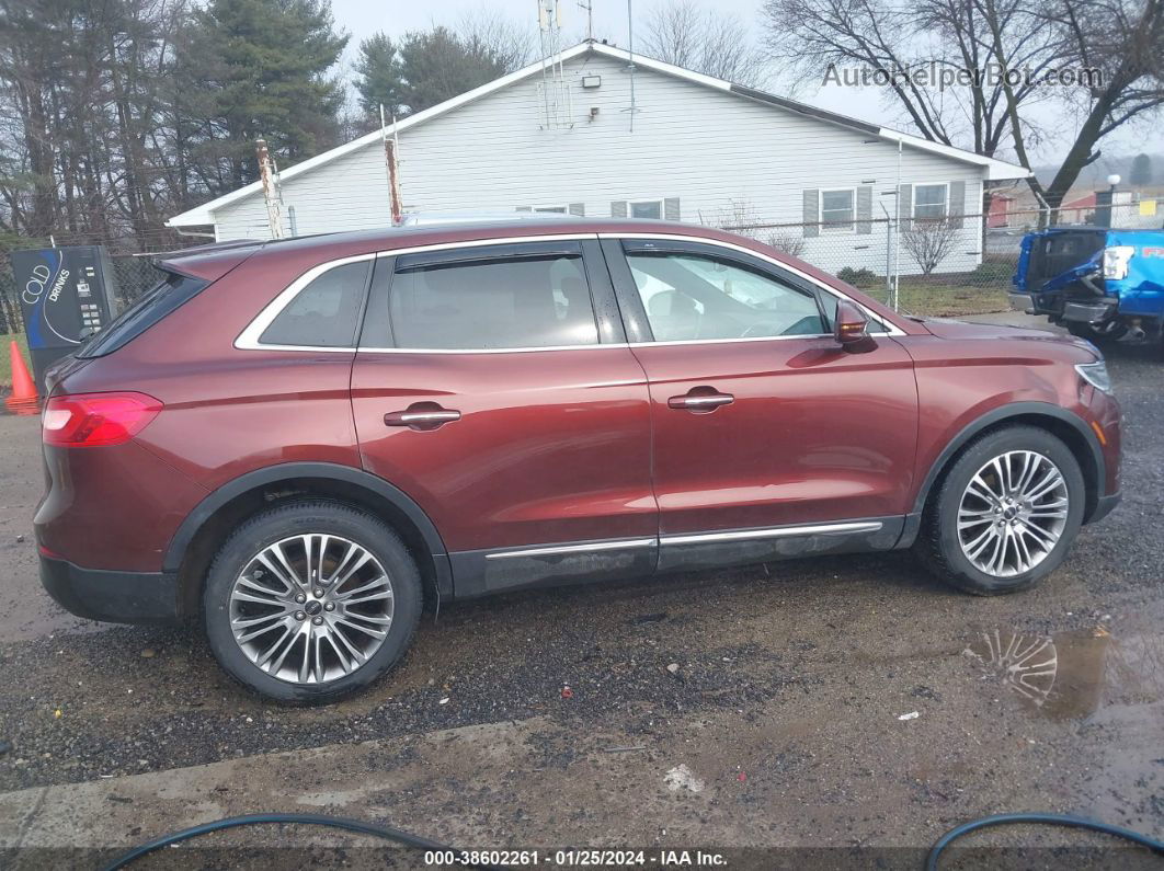 2016 Lincoln Mkx Reserve Красный vin: 2LMTJ8LR1GBL62558