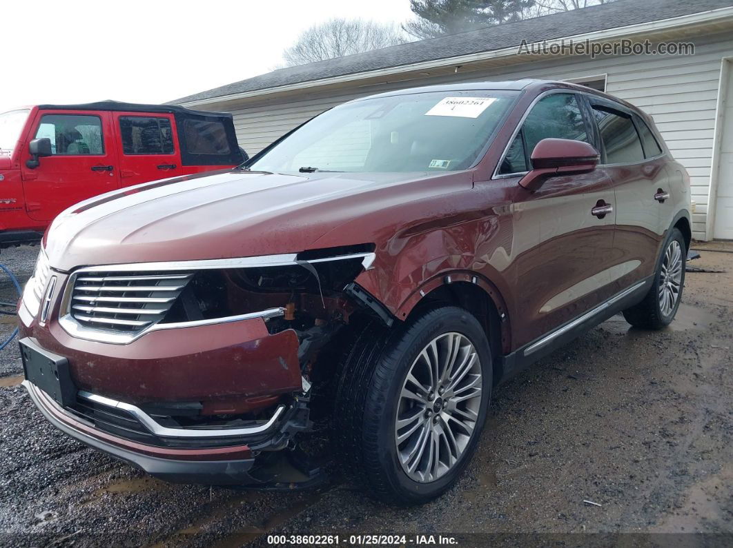 2016 Lincoln Mkx Reserve Красный vin: 2LMTJ8LR1GBL62558