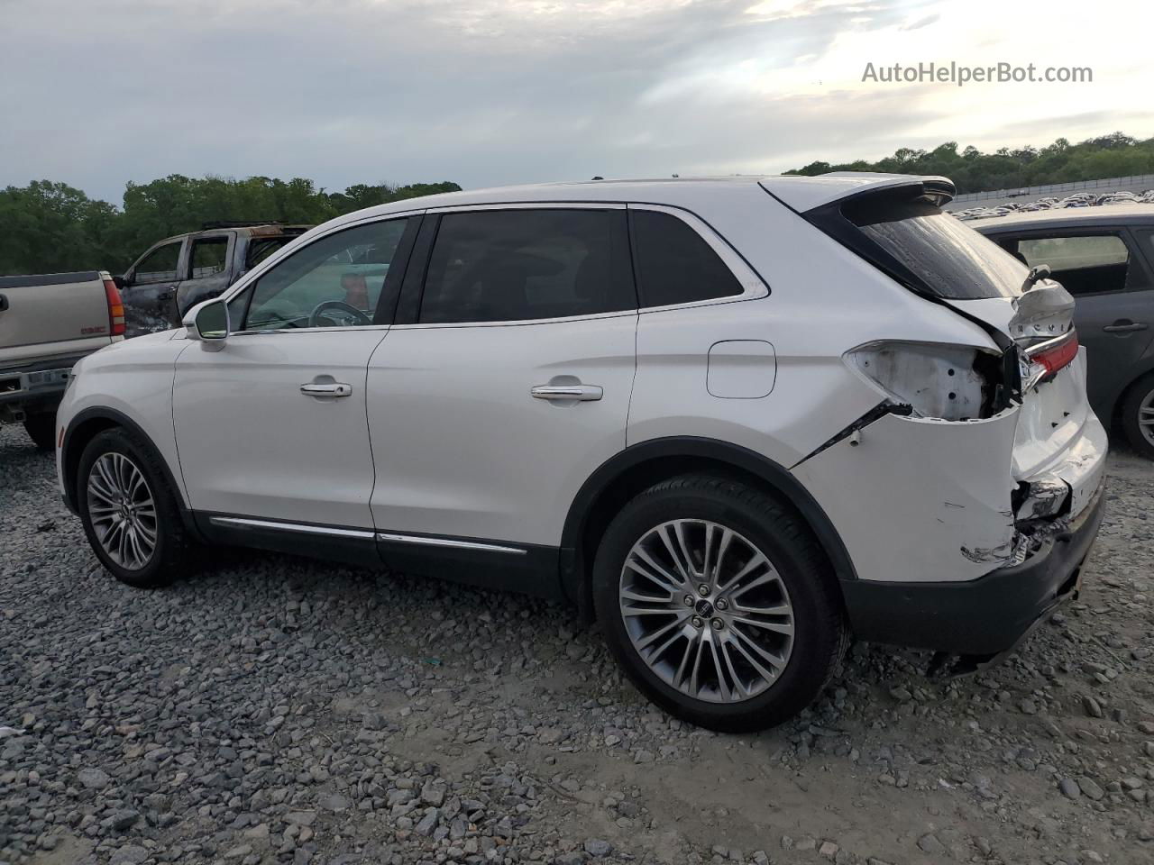 2016 Lincoln Mkx Reserve White vin: 2LMTJ8LR1GBL70028