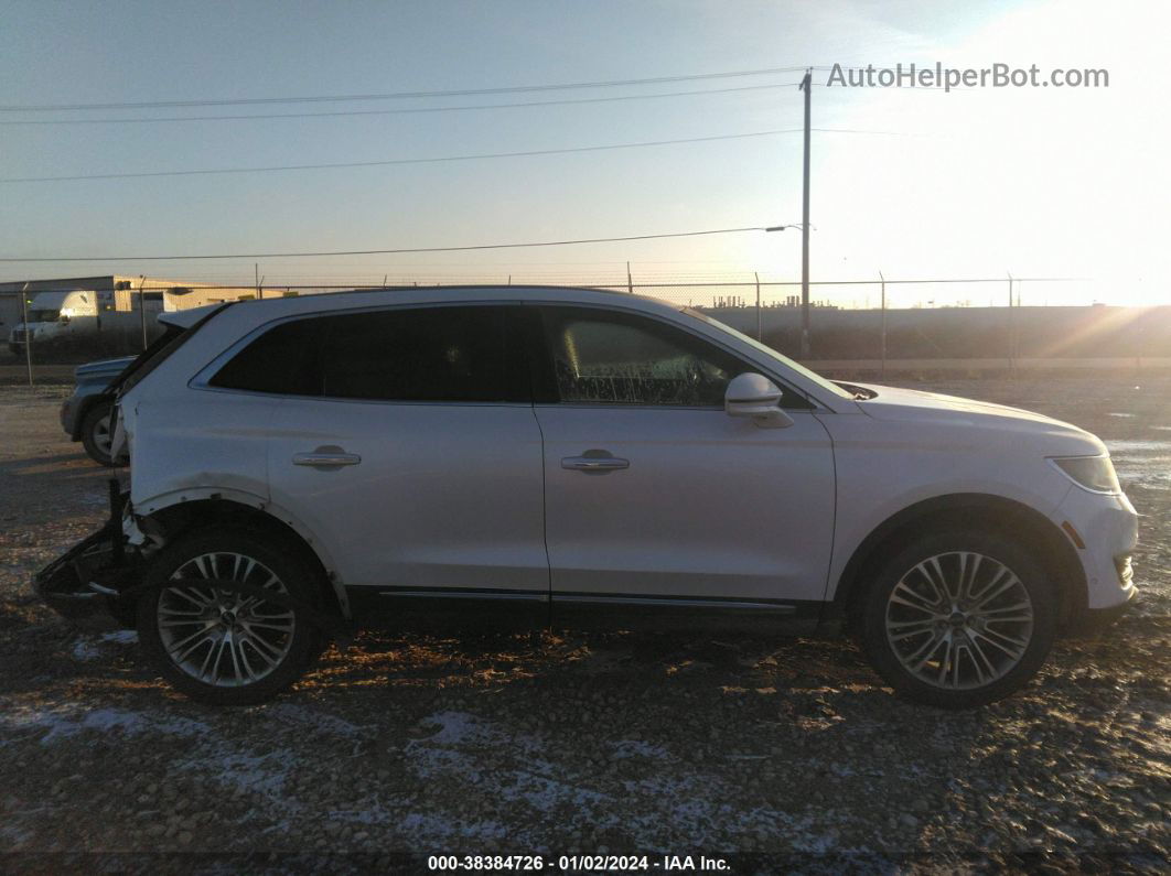 2016 Lincoln Mkx Reserve White vin: 2LMTJ8LR2GBL24627