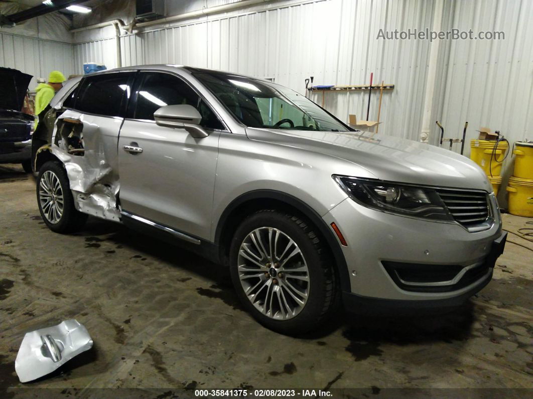 2016 Lincoln Mkx Reserve Серебряный vin: 2LMTJ8LR2GBL35384