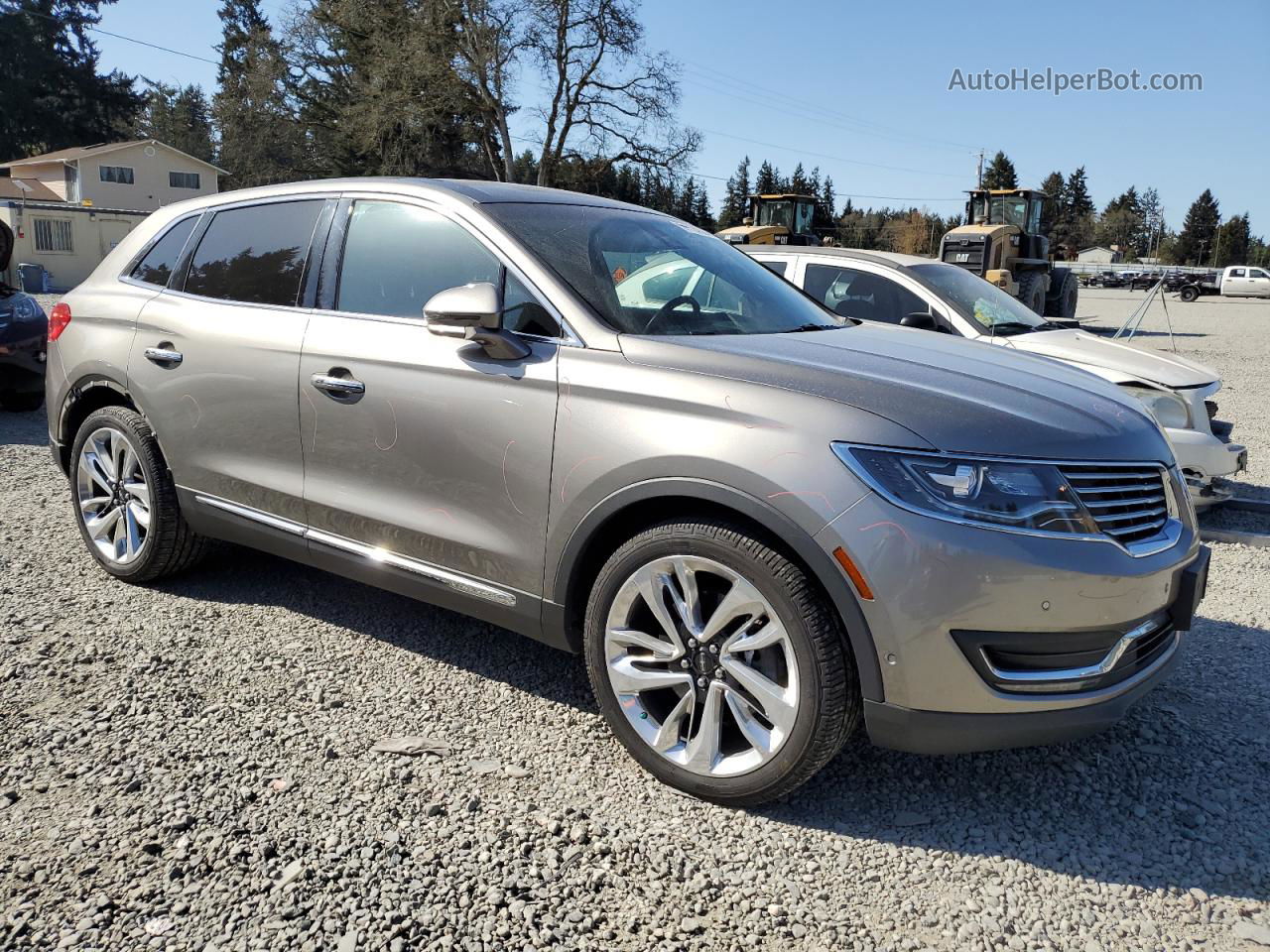 2016 Lincoln Mkx Reserve Silver vin: 2LMTJ8LR2GBL48698