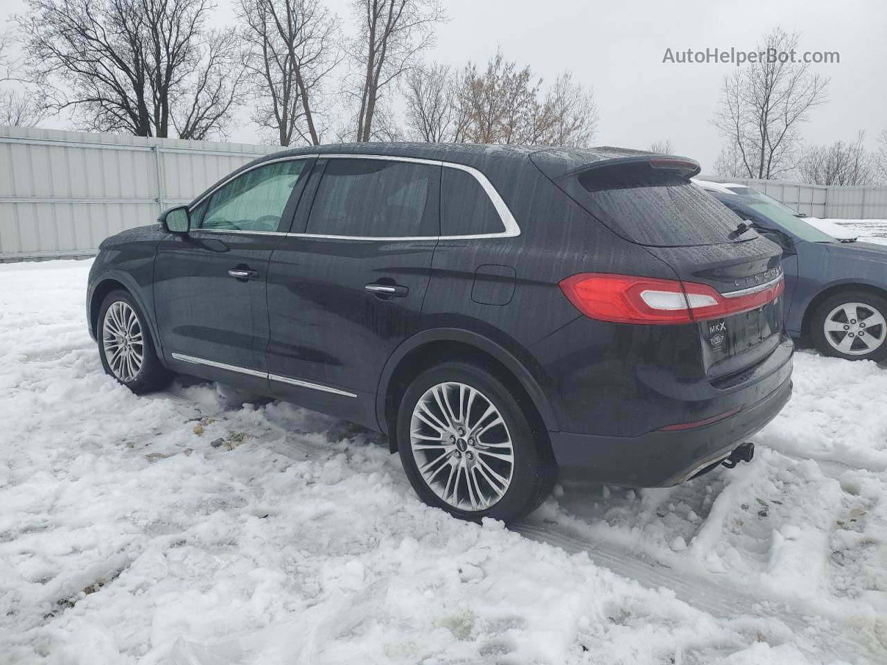 2016 Lincoln Mkx Reserve Черный vin: 2LMTJ8LR2GBL61399