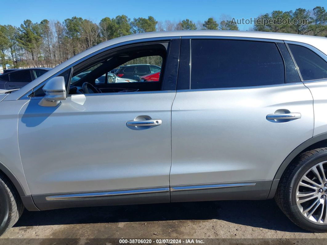 2016 Lincoln Mkx Reserve Silver vin: 2LMTJ8LR3GBL78695