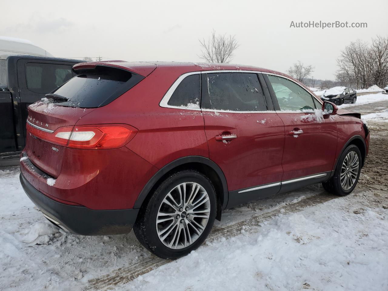 2016 Lincoln Mkx Reserve Maroon vin: 2LMTJ8LR4GBL24032