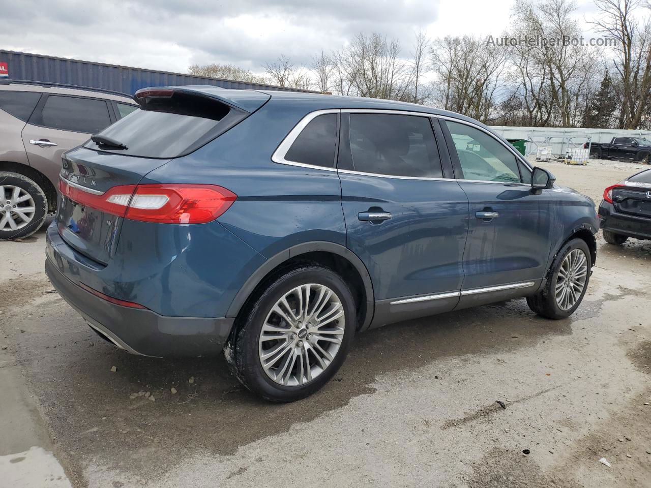 2016 Lincoln Mkx Reserve Синий vin: 2LMTJ8LR4GBL31692