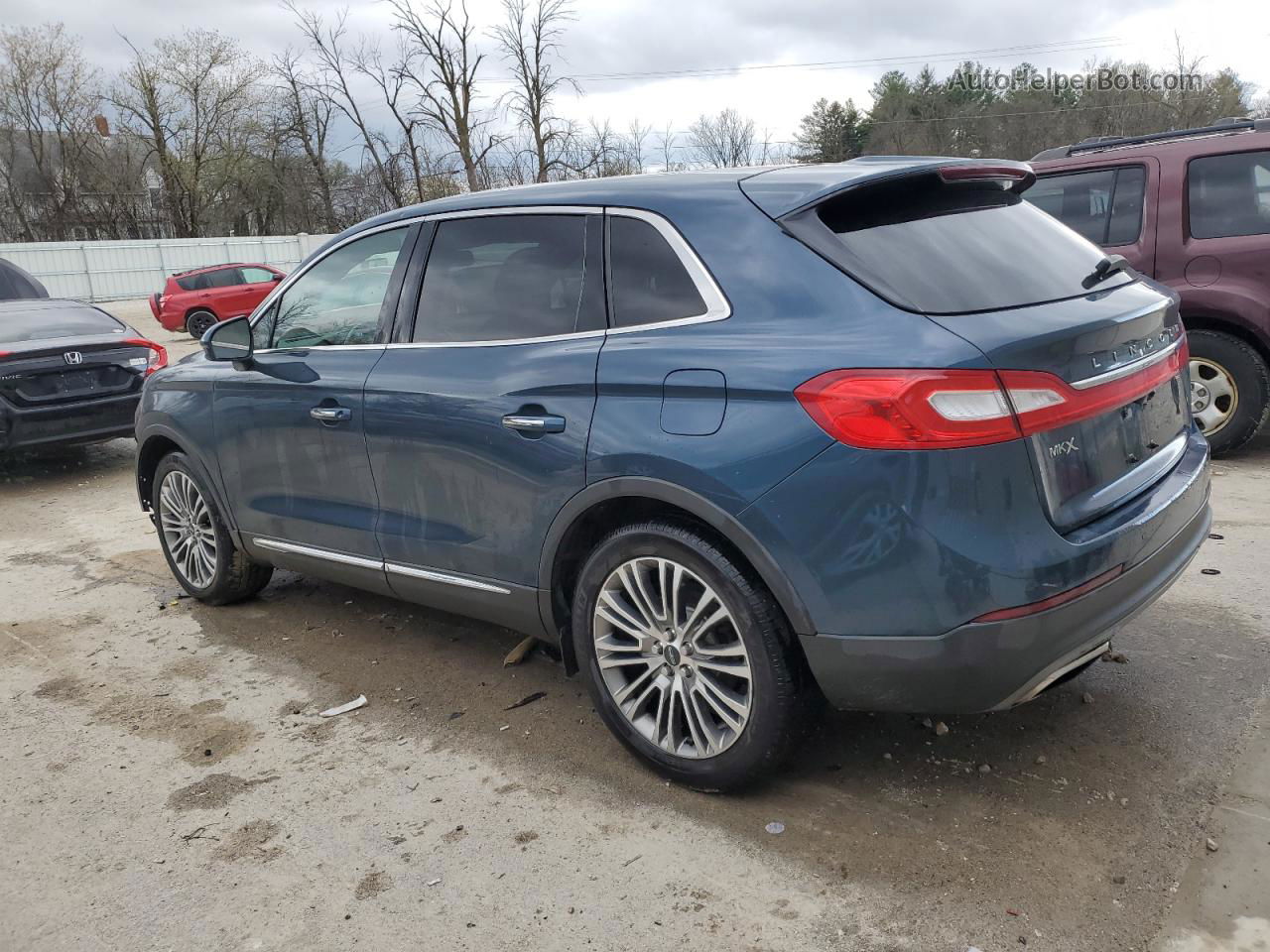 2016 Lincoln Mkx Reserve Синий vin: 2LMTJ8LR4GBL31692