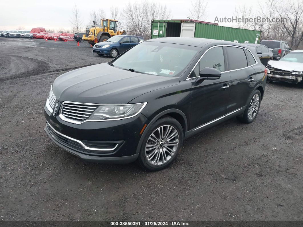 2016 Lincoln Mkx Reserve Black vin: 2LMTJ8LR4GBL86580