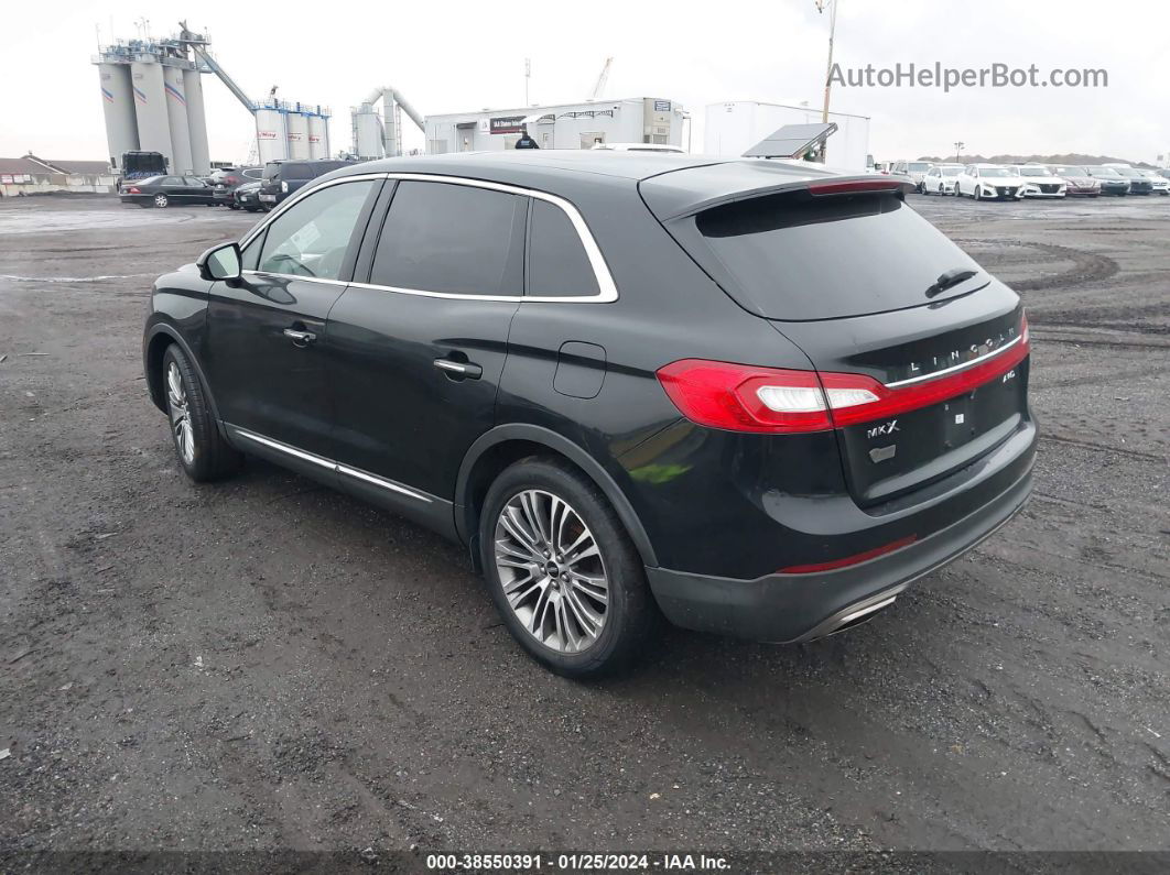 2016 Lincoln Mkx Reserve Black vin: 2LMTJ8LR4GBL86580